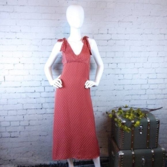 Show Me Your Mumu Arlene Midi Dress Sangria Dot Small